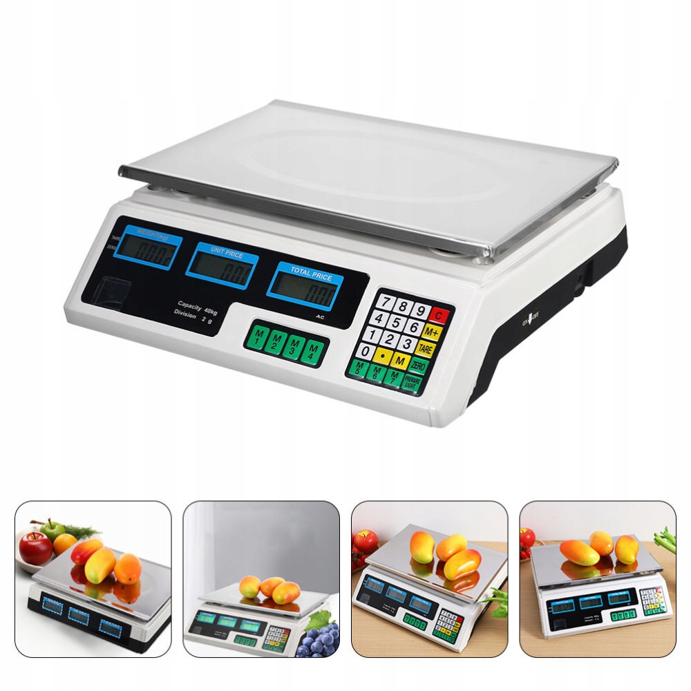 Elektronická LCD Kalkulační Váha 40 kg