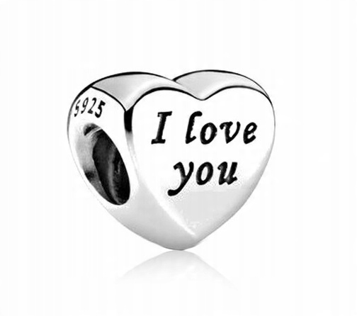 

Zawieszka Srebro 925 Charms do Pandora I Love You