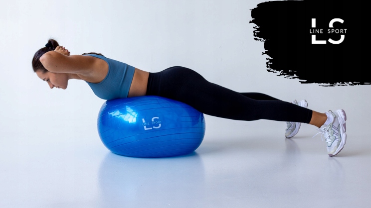 PIŁKA REHABILITACYJNA FITNESS DO ĆWICZEŃ 65CM DUŻA WZMOCNIENIE MIĘŚNI Marka Line Sport