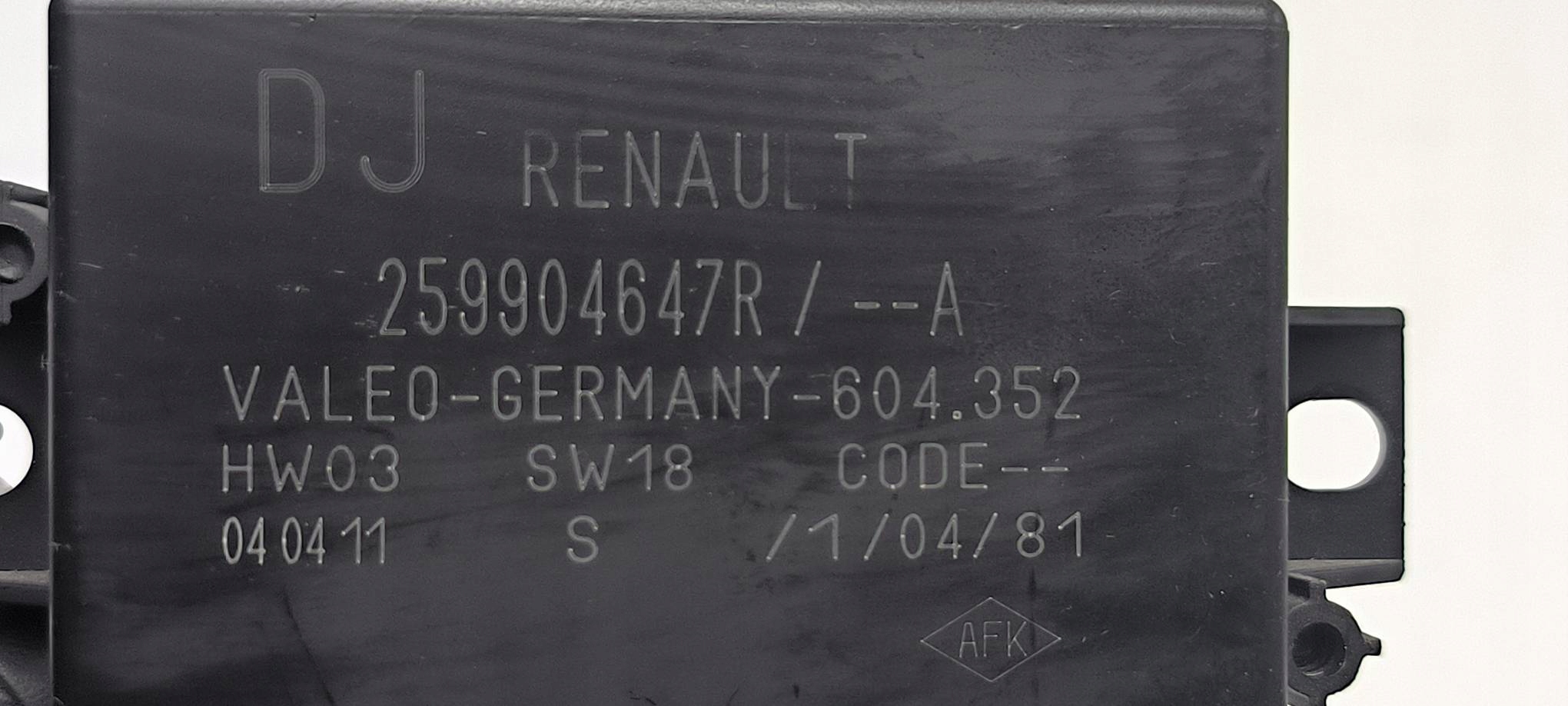 modulo parcheggio PDC 259904647R RENAULT MEGANE SCENIC III