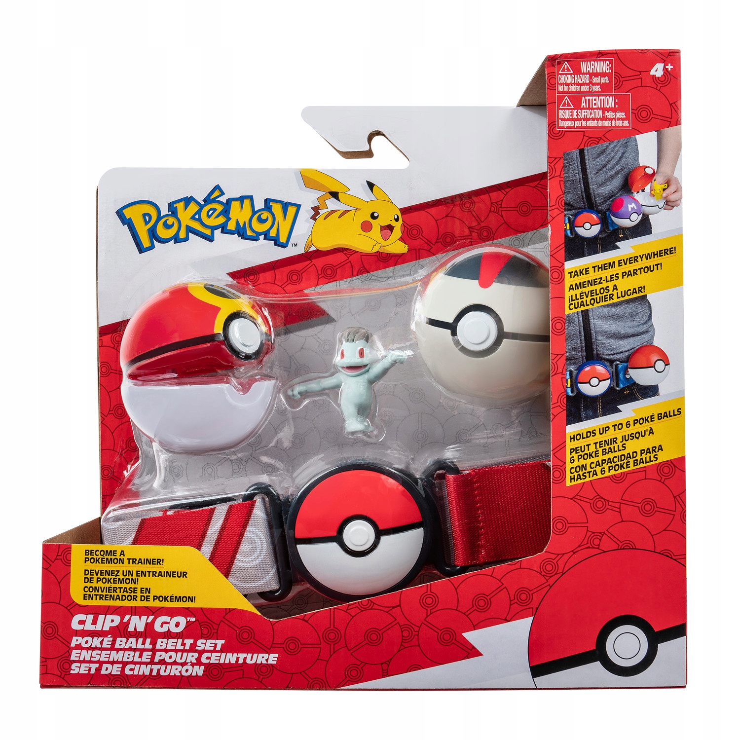 

Zestaw Pokemon Clip 'n' Go Pokeball Belt z Machop