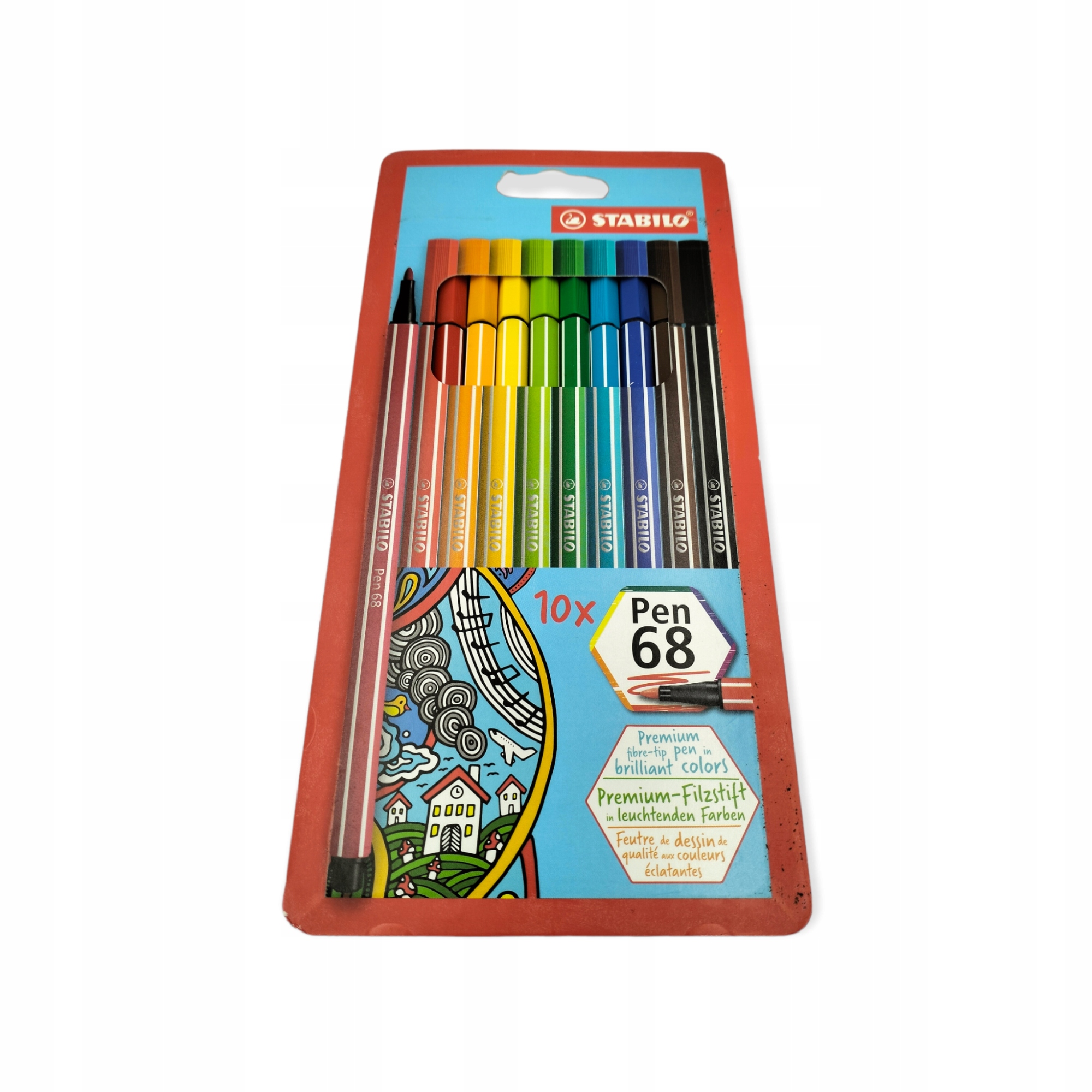 FLAMASTRY STABILO PEN 68 10 SZT.