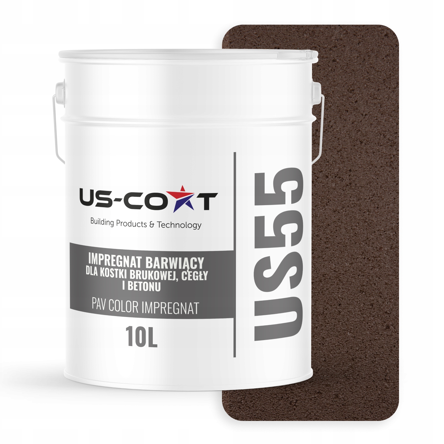 Barvící Impregnát Na Dlažební Kostky Betonu Barva Čokoládově Hnědá 10 L