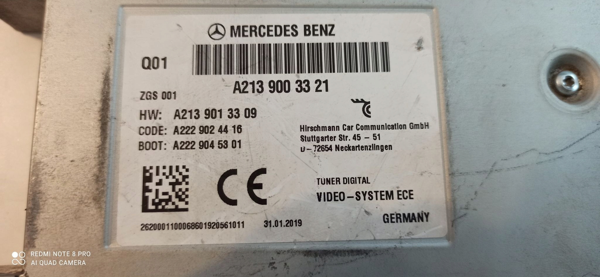 A2139003321 - Навигация радио MERCEDES W213 2139003321