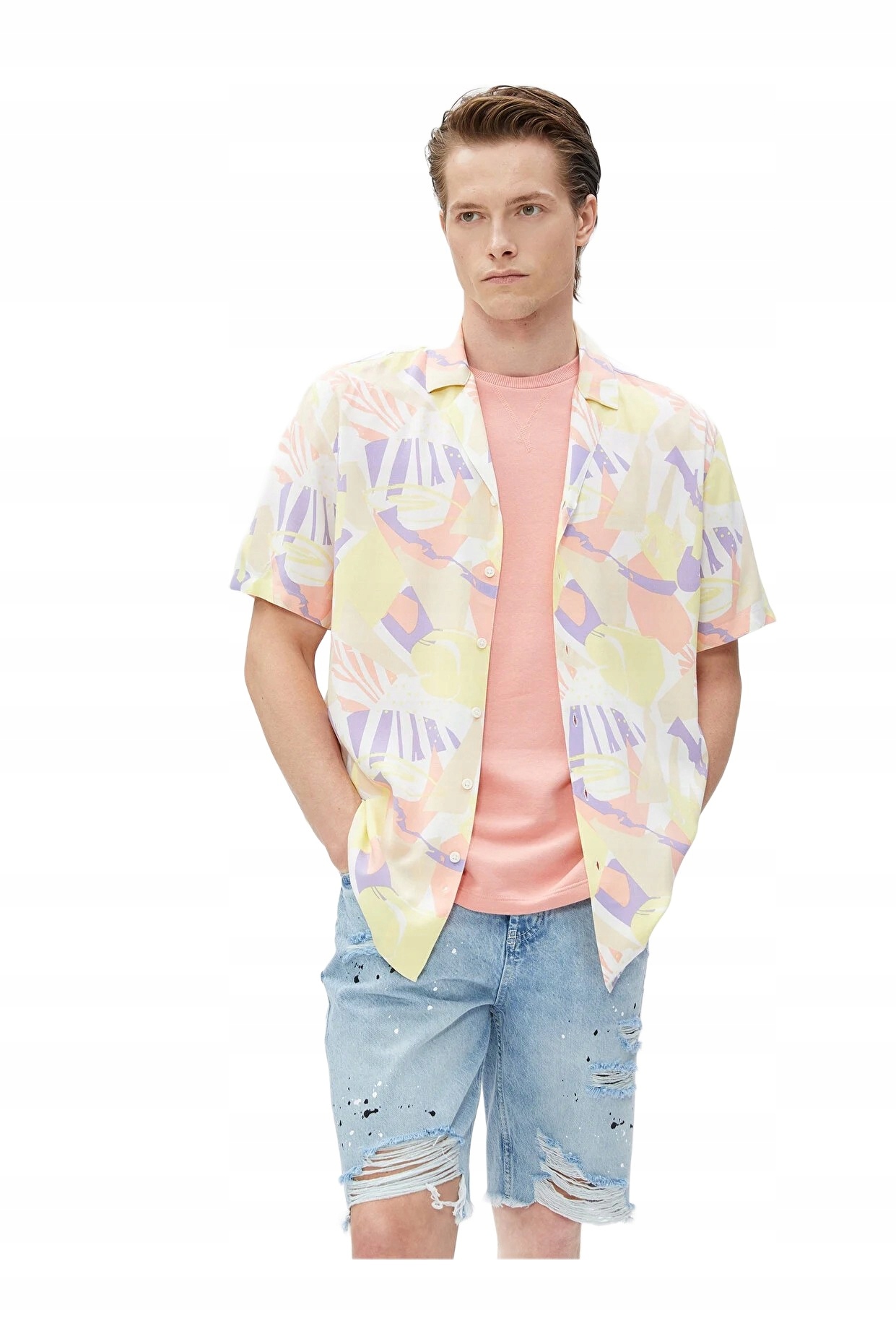 Koton Pánské Kraťasy S Otvory A Oděrkami 36 5DA