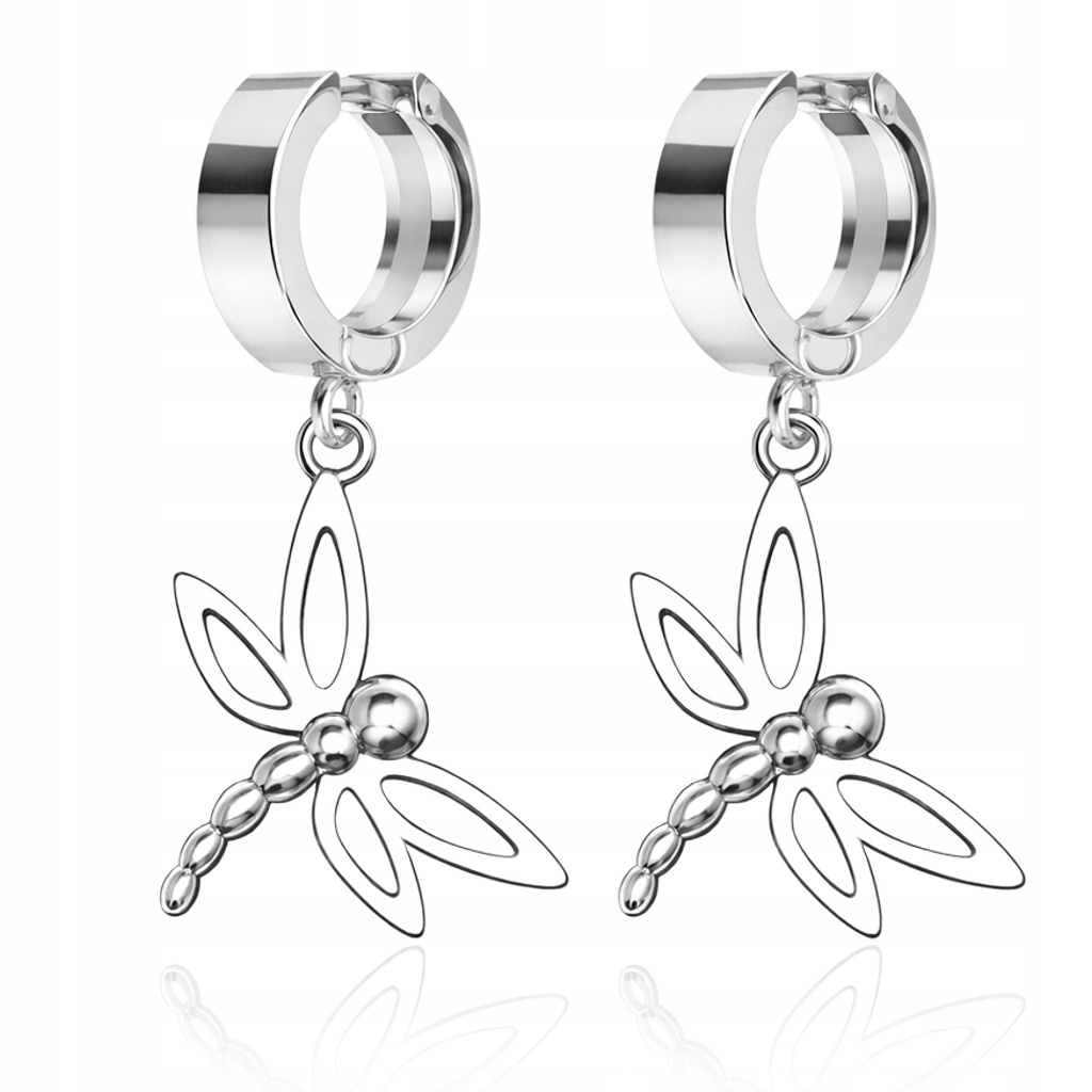 Stříbrné náušnice Vážka Symbol lehkosti a svobody Bigle pouta Stříbro 925