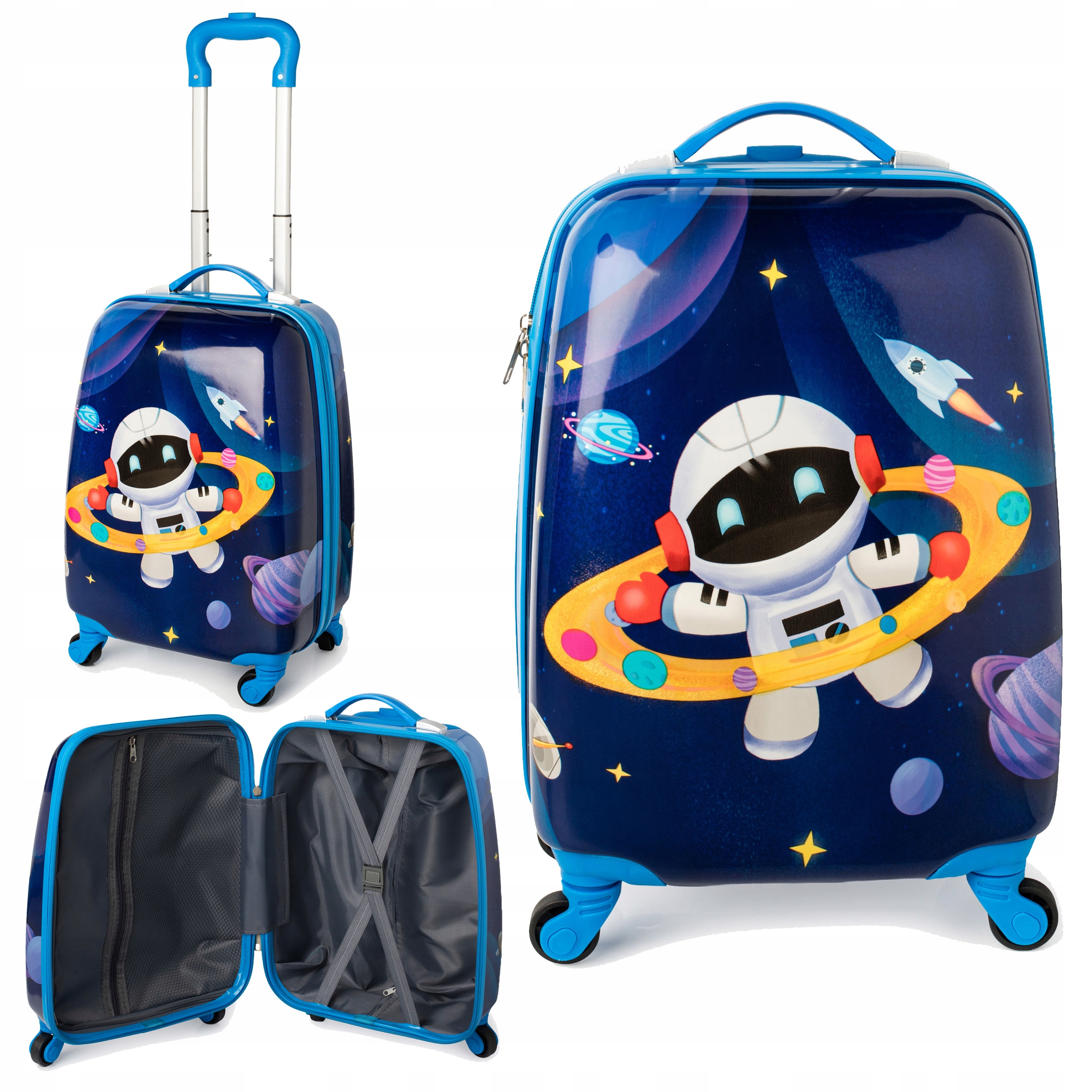 Walizka Twarda Dziecięca Kabinowa dla Chłopców Joy KIDs Astronauta 33L