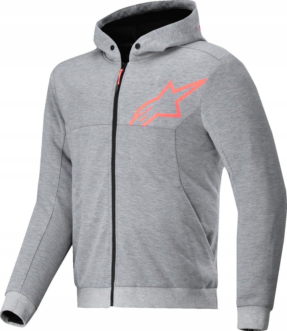 Motocyklová Mikina S Chráničmi Alpinestars Chrome V2 Gray/red M
