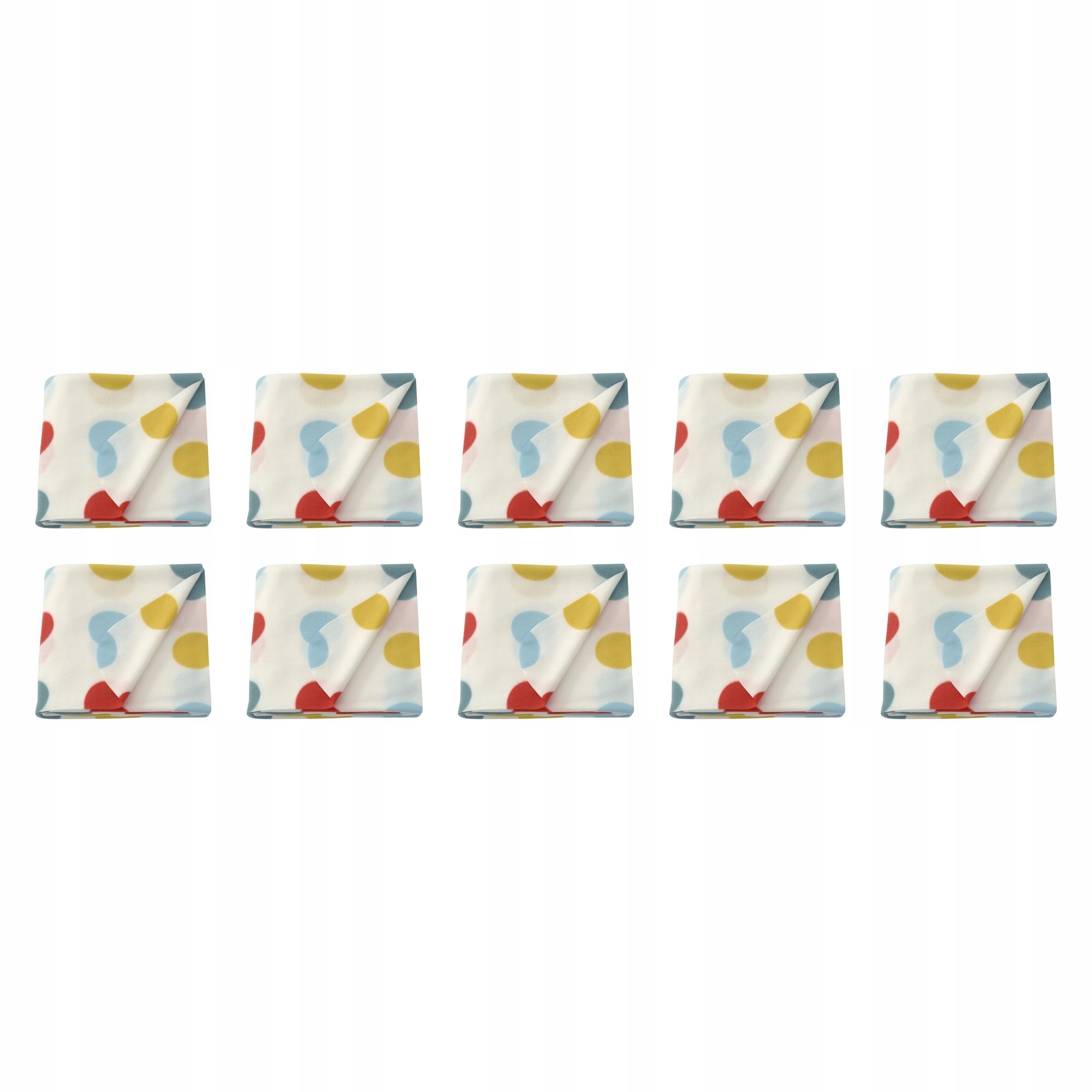 10 ks Vícebarevný pléd s puntíky 120 x 160 cm Bruksvara