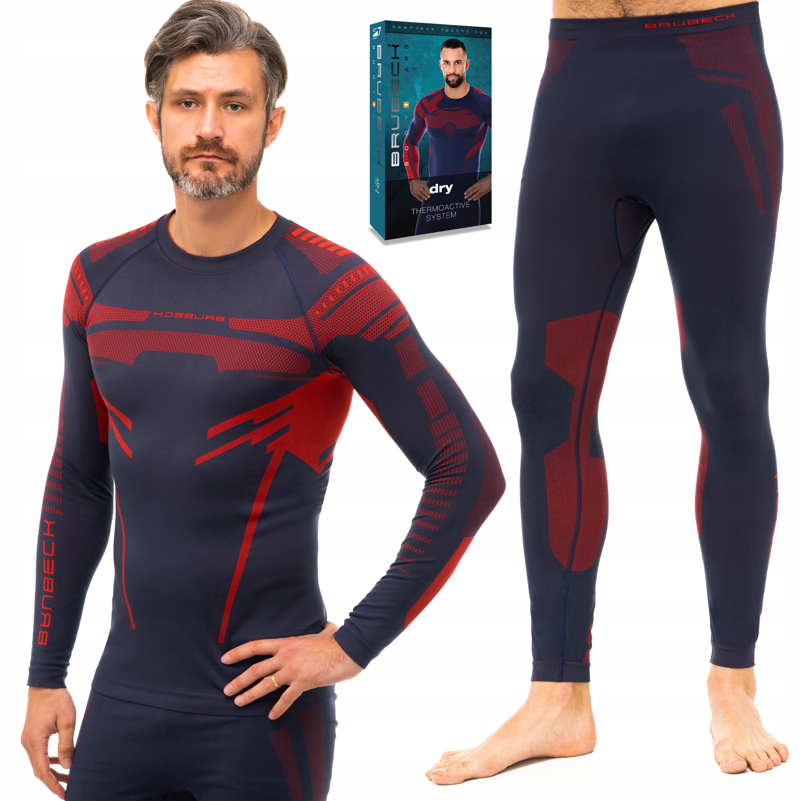 Termoaktivní spodní prádlo pánský termo komplet Brubeck Dry L
