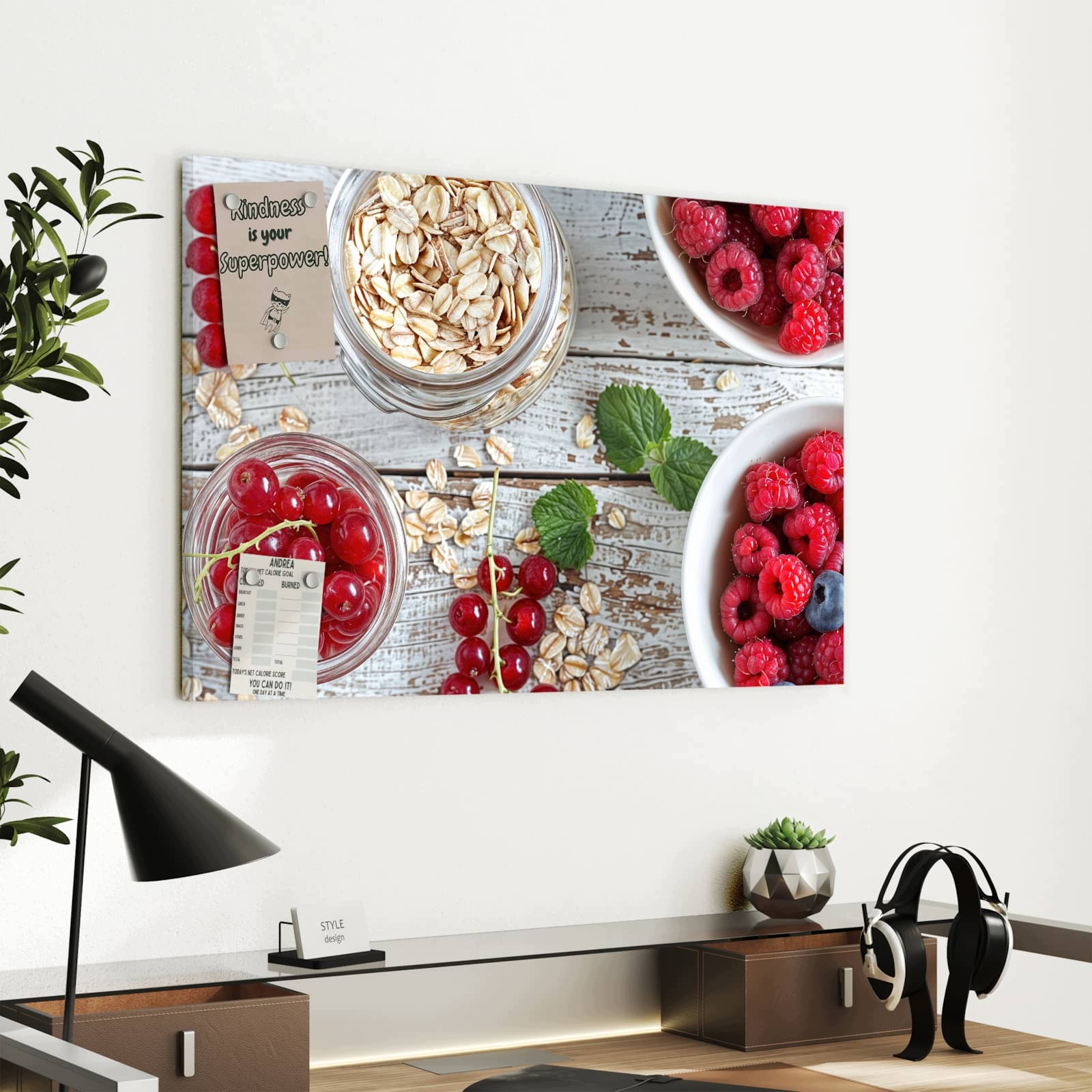 Magnetická tabule Niebiaňské Bobule 60 × 40 cm