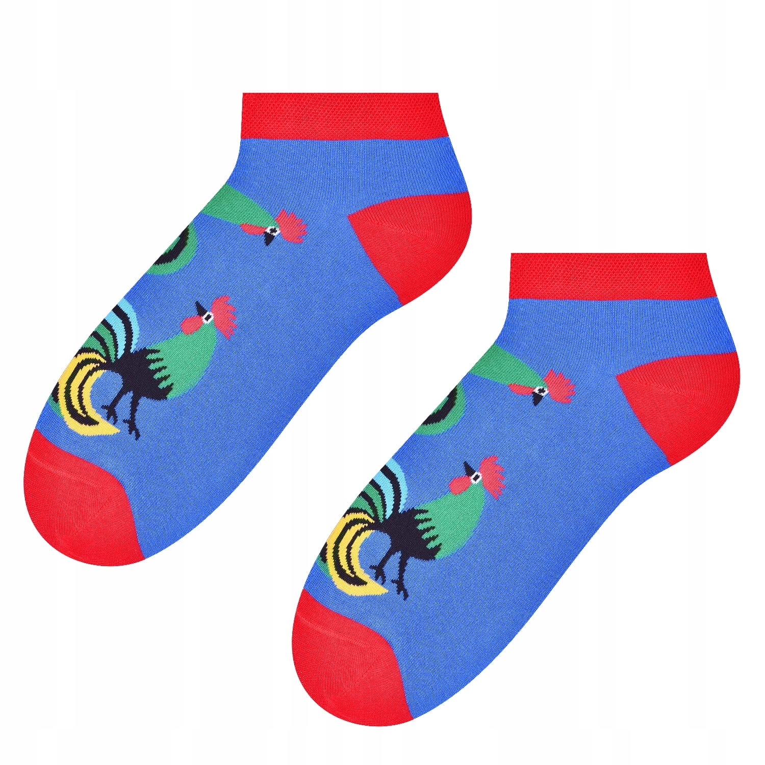 

Stopki folk - kogut łowicki - niebieskie tło 35-37