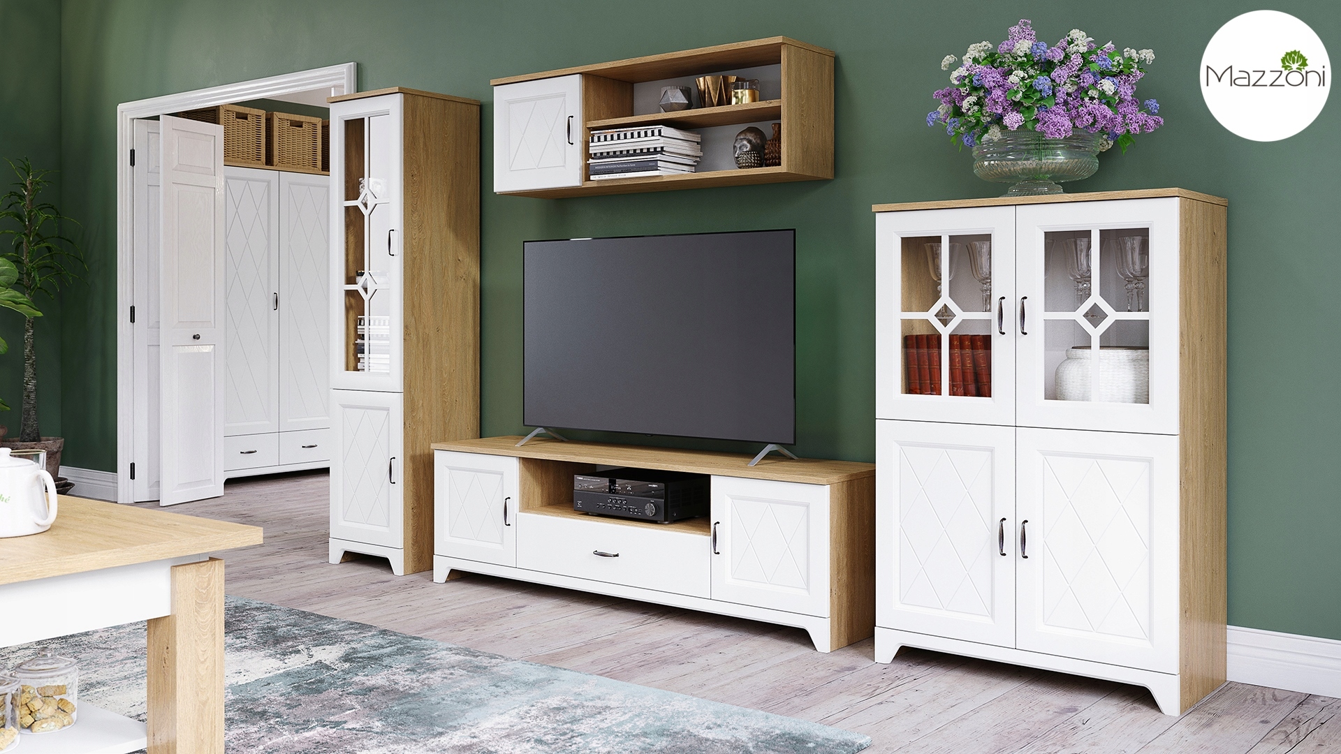 Szafka RTV PROVENZA D2SZ1 - STOLIK POD TV RETRO Kolekcja PROVENZA