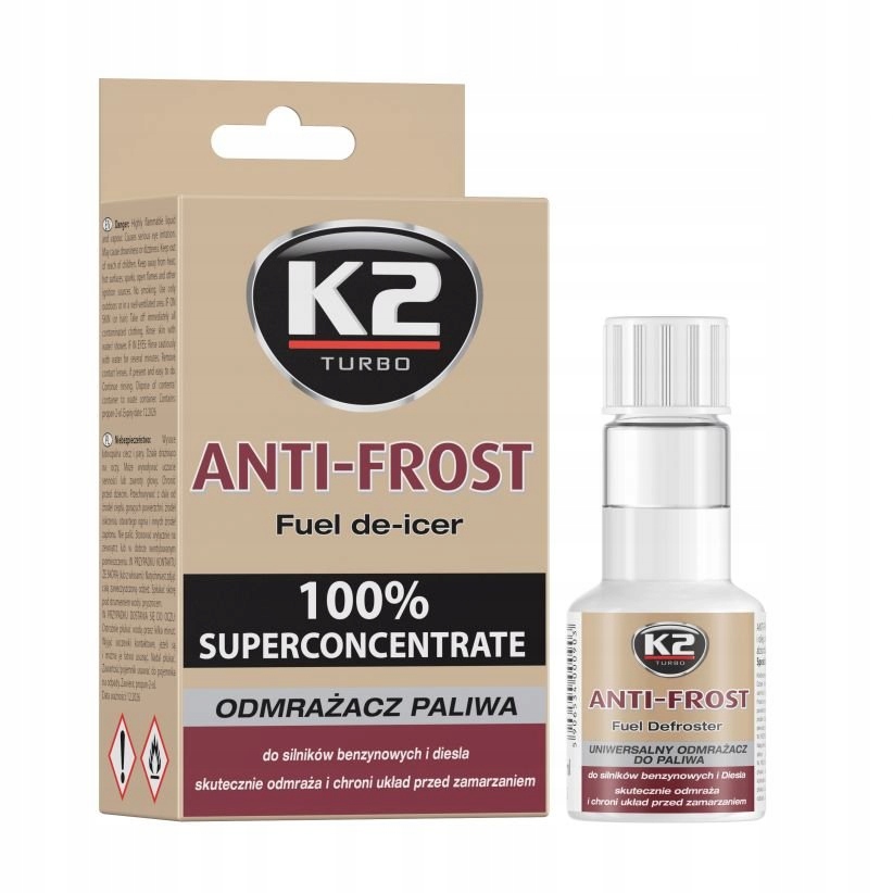 

K2 Anti-frost 50ML Odmrażacz Paliwa Usuwa Wodę