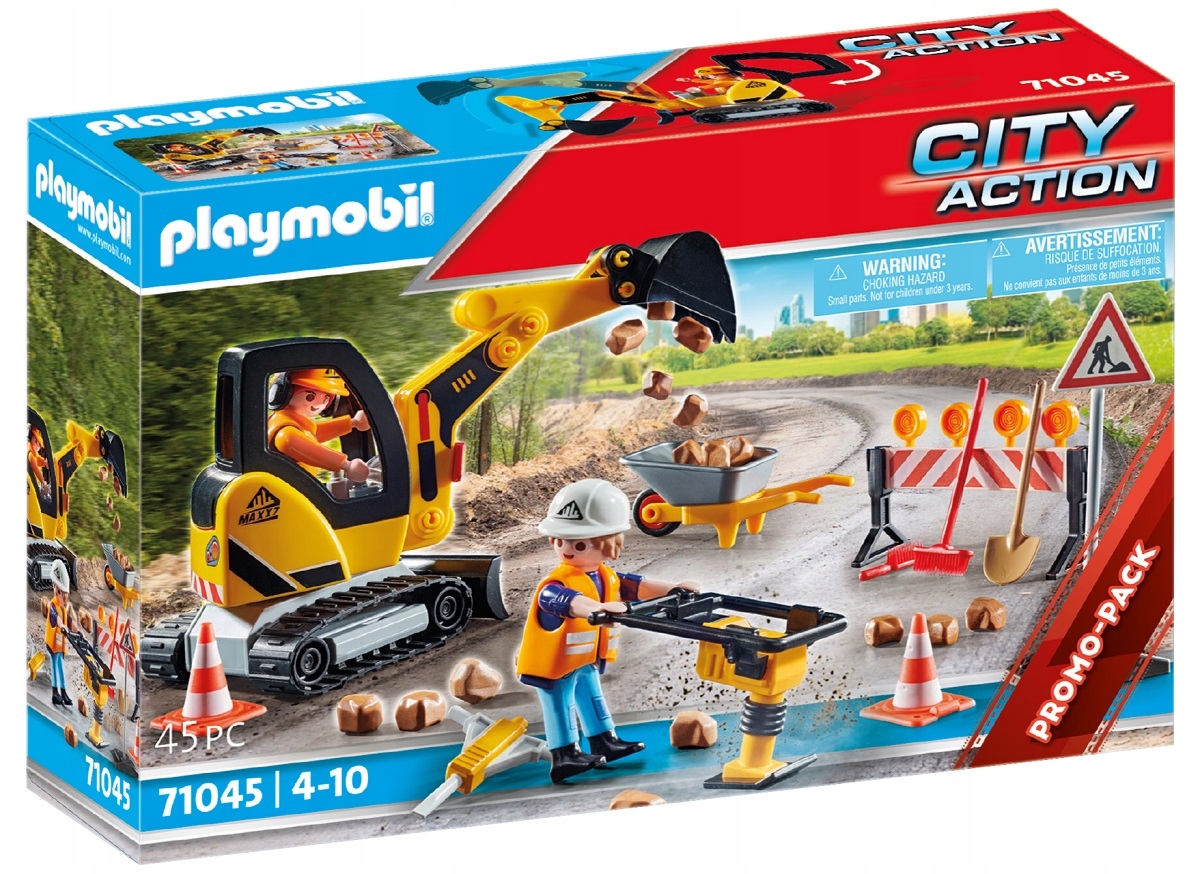 

Playmobil Koparka Roboty Drogowe Budowalne 71045