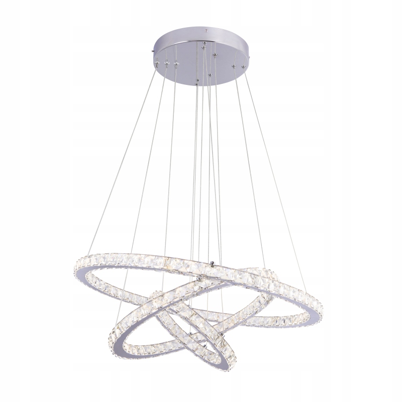 Závesná lampa Marilyn Led s kryštálom, zmena farby svetla, diaľkové ovládanie