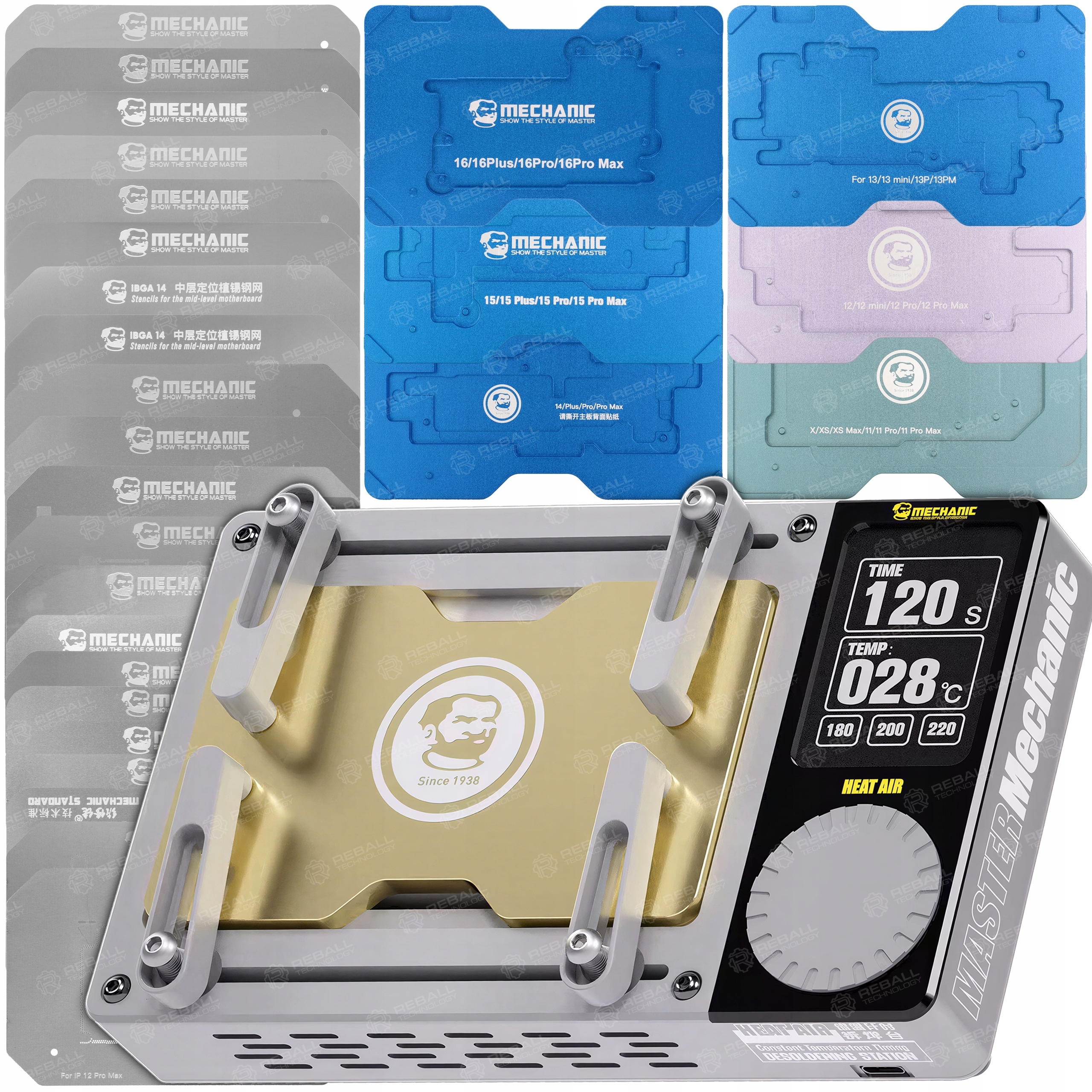 Separátor Bga Varná Deska Mechanic Heat Air Sita Formy Bga Iphone X-16