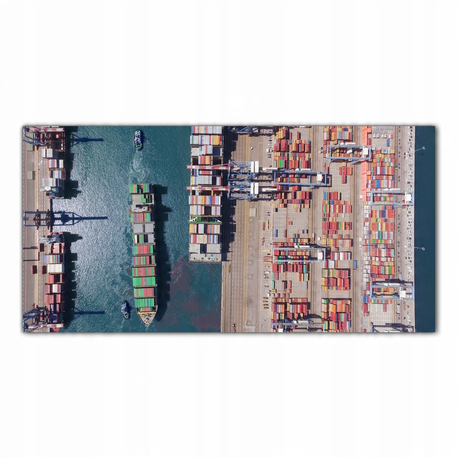 

Obraz Szklany Foto-obraz Port Statki Morze 100x50