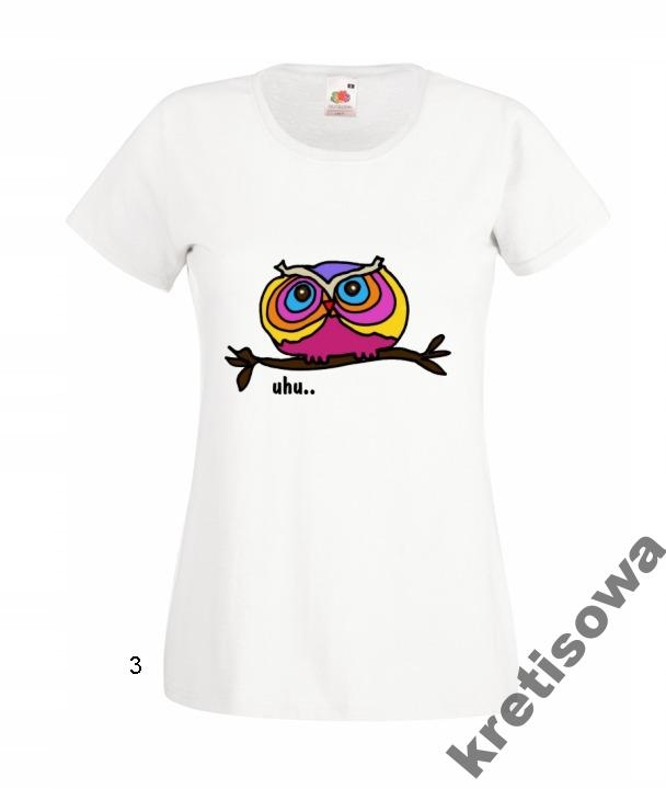 

Kolorowe Koszulki Wzory Śmieszne Sowa Sówki Owls