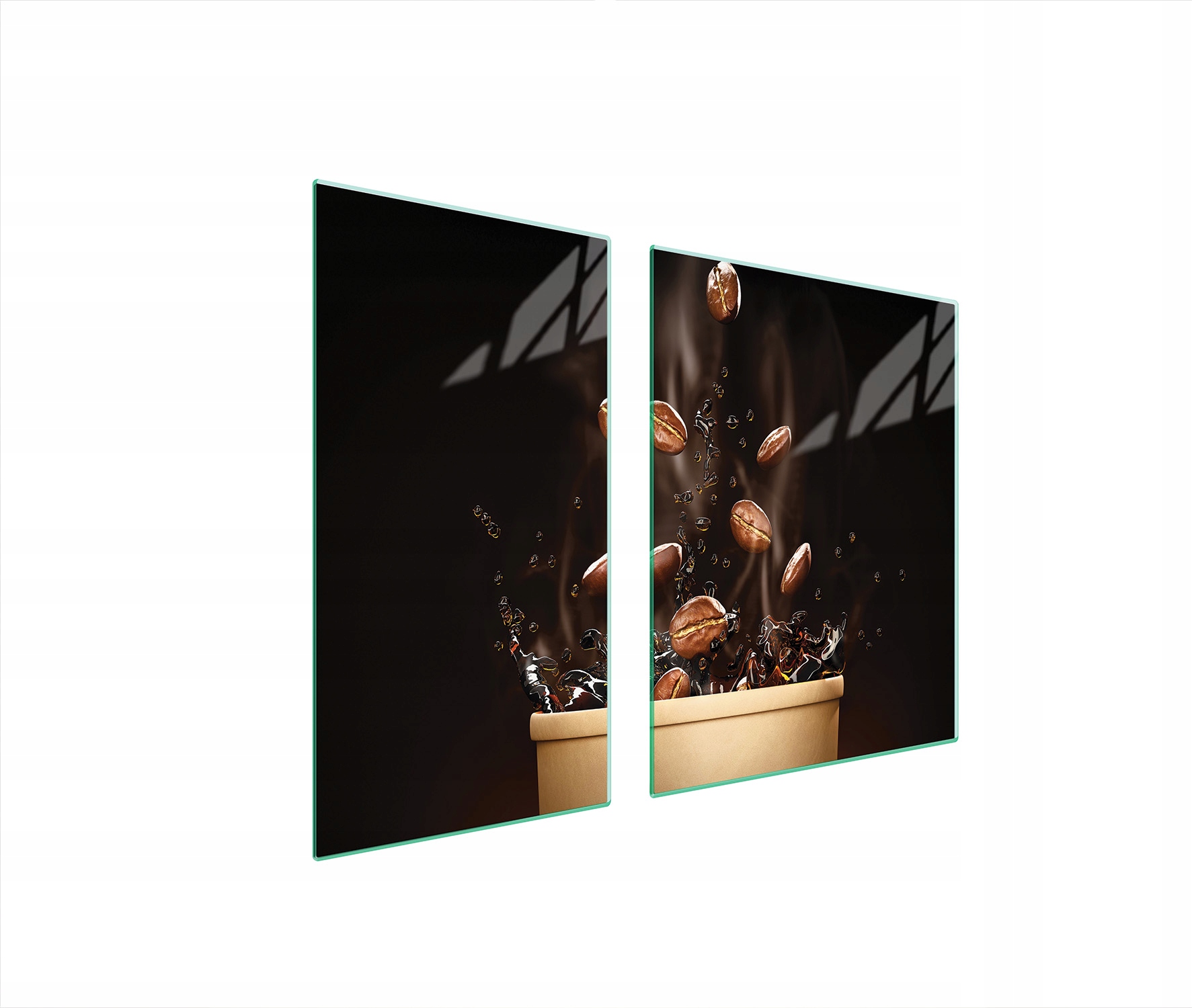 Ochranná Skleněná Deska Na Sporák 90x52 Káva Tvrzené Sklo