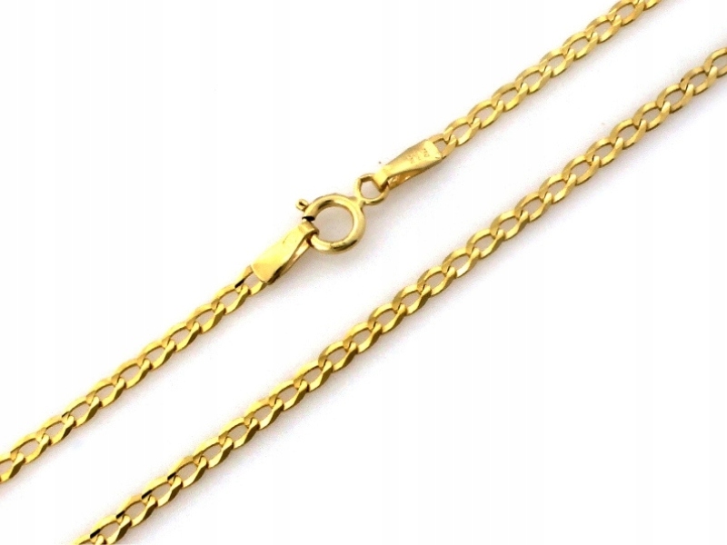 Zlatý řetízek jemný 585 pancíř 45 cm Svaté Přijímání Křest suvenýr 14K