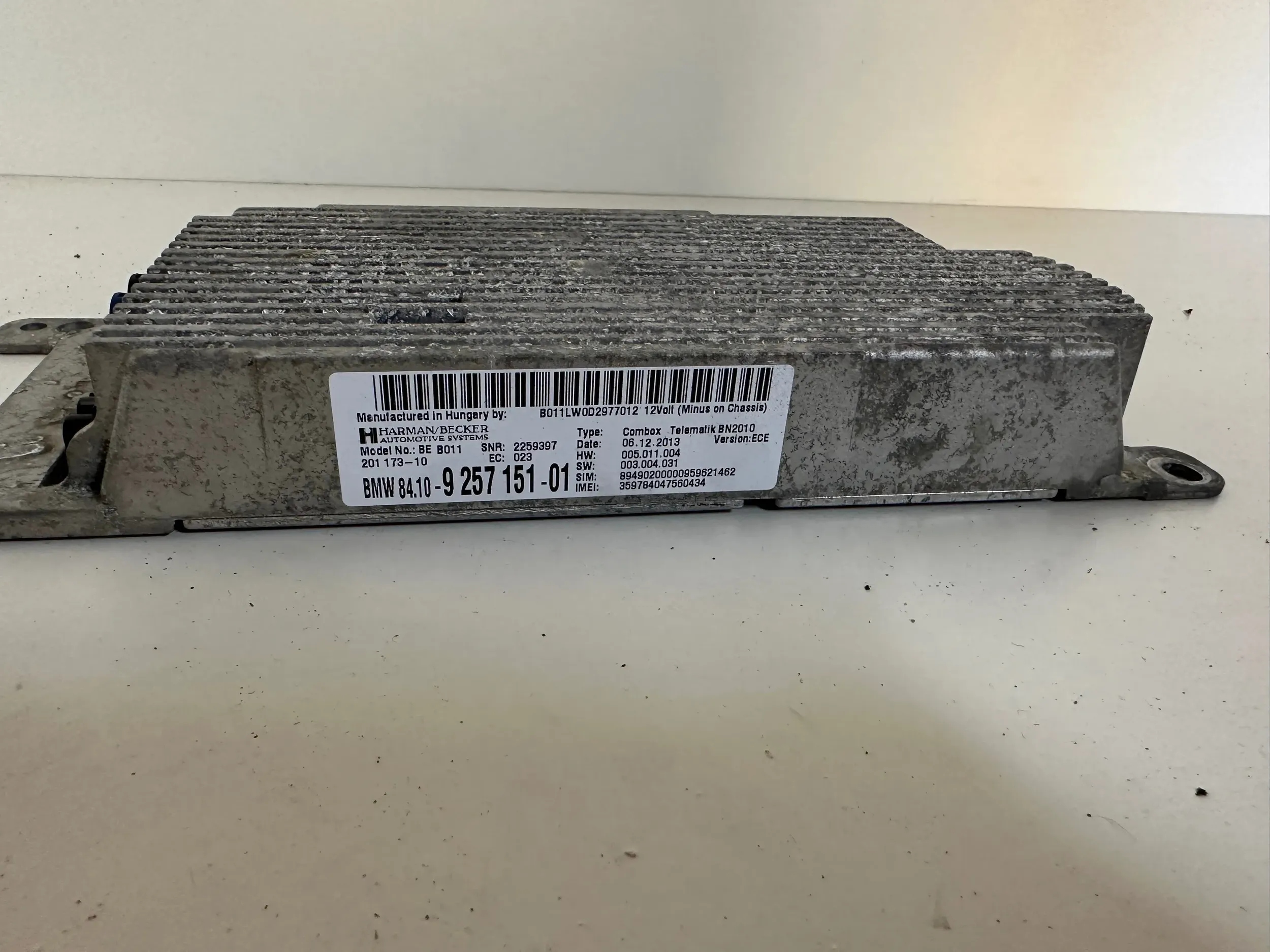 BMW 3 F30 MODUŁ COMBOX 9257151 Numer katalogowy części 9257151