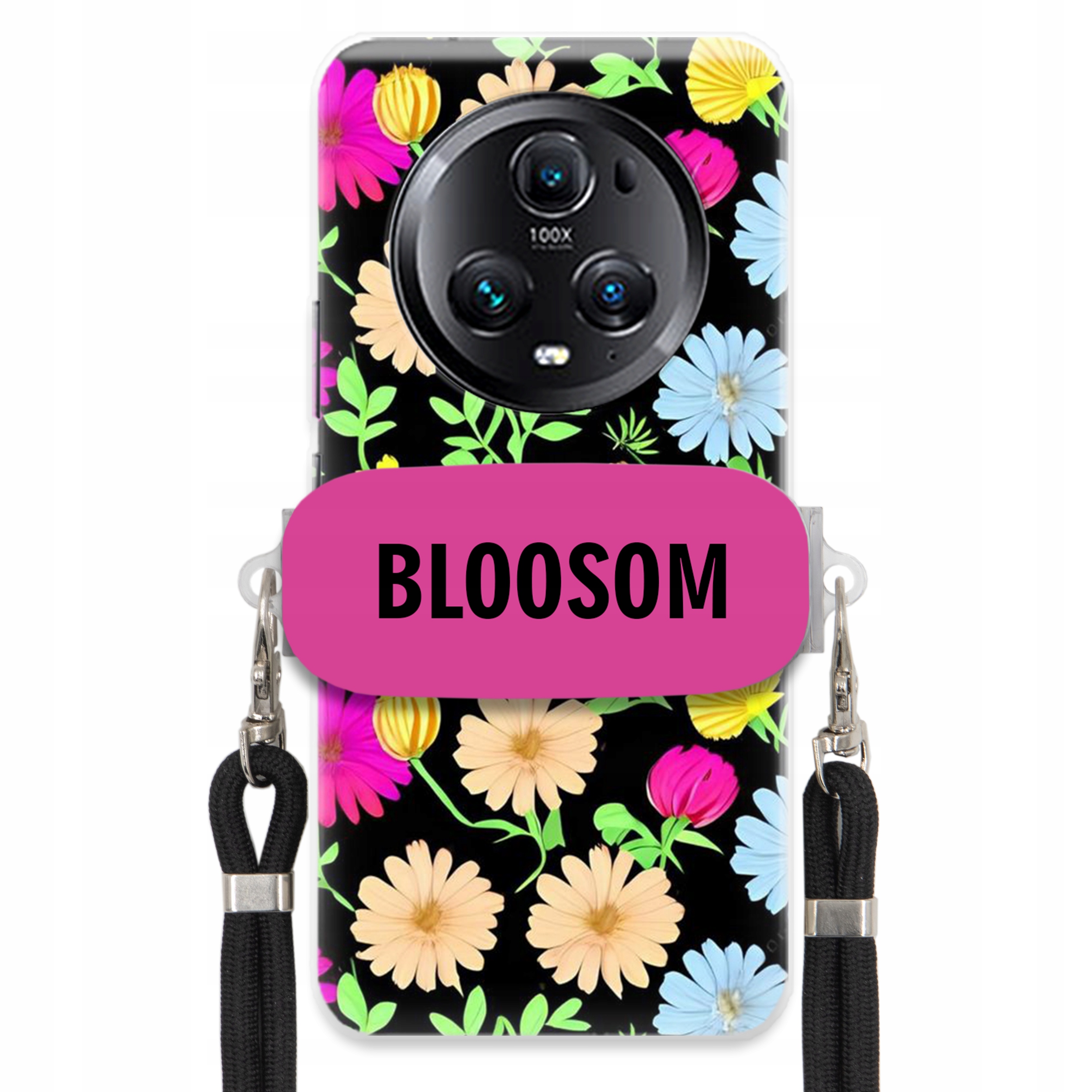 Pouzdro Držák Crossbody pro Huawei Honor Magic 5 Pro Flower Květiny Bloosom