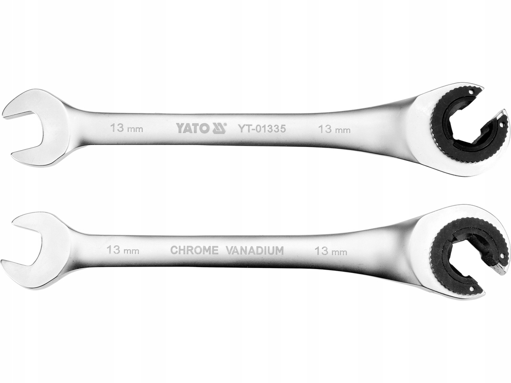 Yato Klucz Oczkowy Półotwarty Z Grzechotką 13MMx189MM Crv Satyna YT-01335