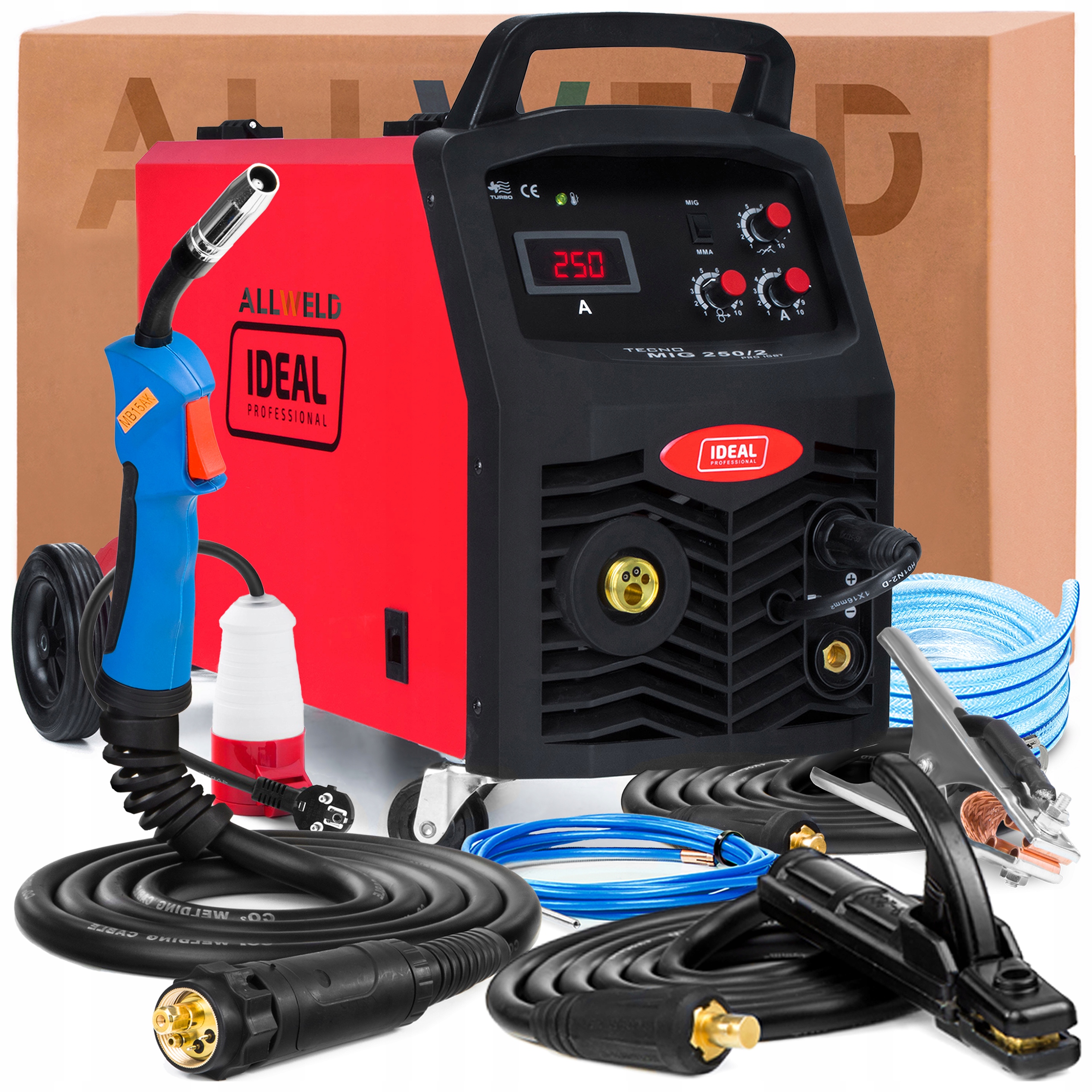 Invertorová Svářečka Ideal Tecno Mig 250/2 Pro 230V/400V 250A Mma Flux