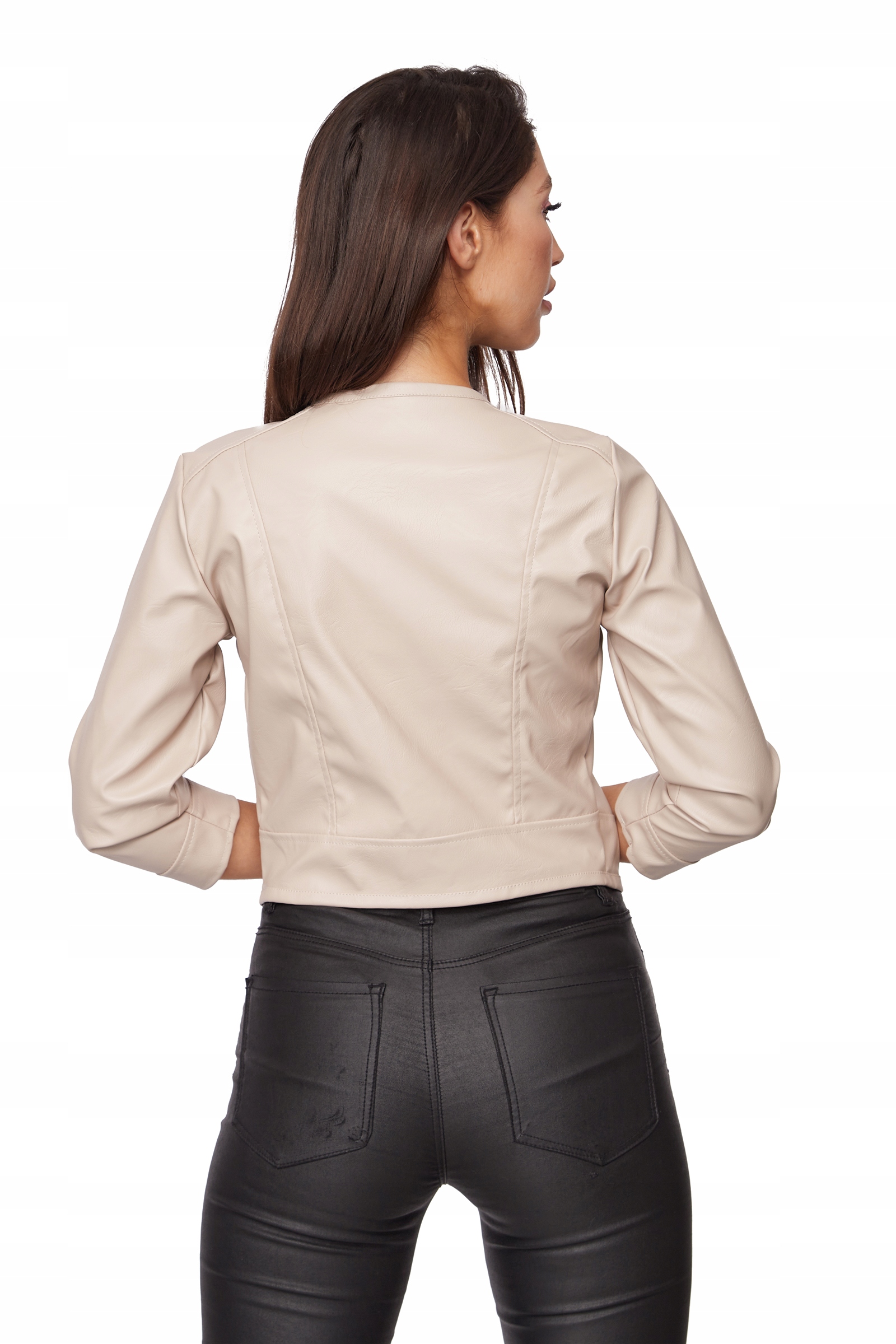 543_ M/38 _RAMONESKA NARZUTKA ŻAKIET EKO SKÓRA Rozmiar 38