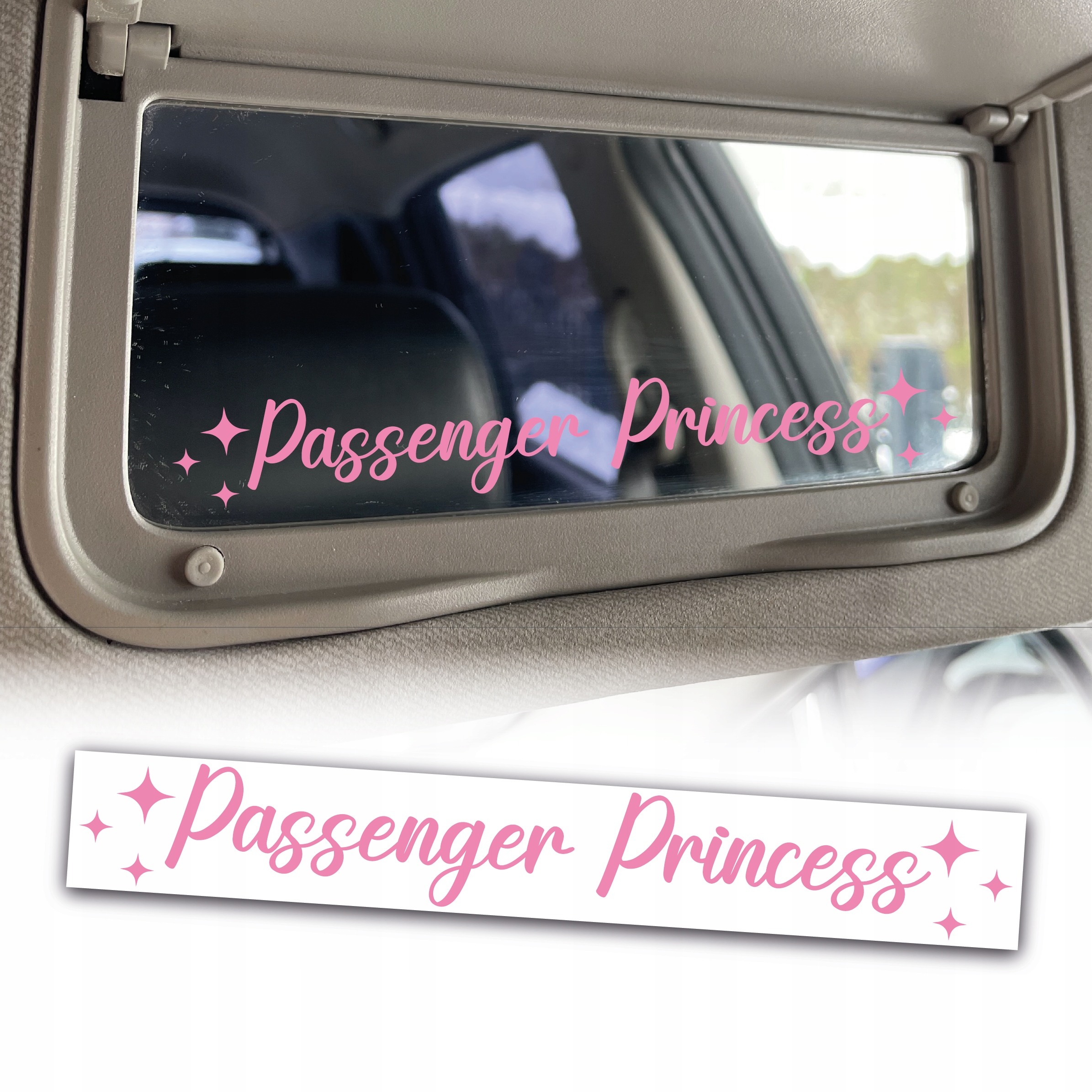Naklejka Passenger Princess Na Lusterko Szybę 11 cm