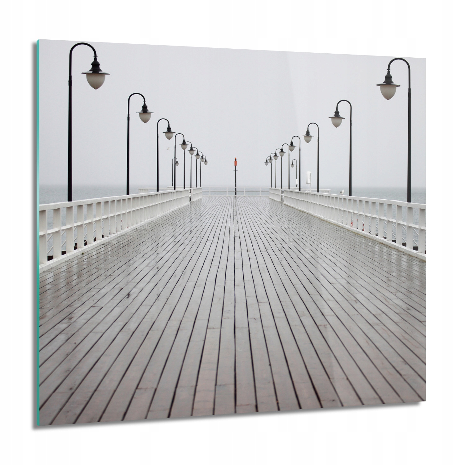Molo Gdynia Foto na skle na zeď 60x60 grafika