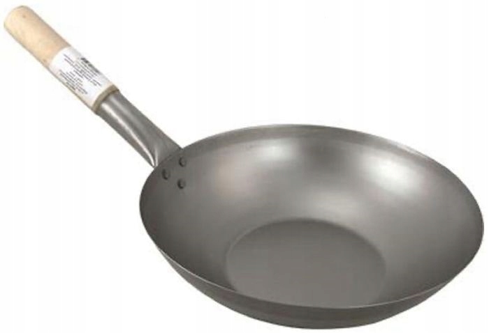 Wok Blaszany 35cm Płaski Spód Jade Temple