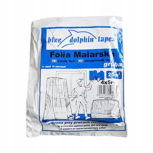 Folia malarska gruba Blue Dolphin