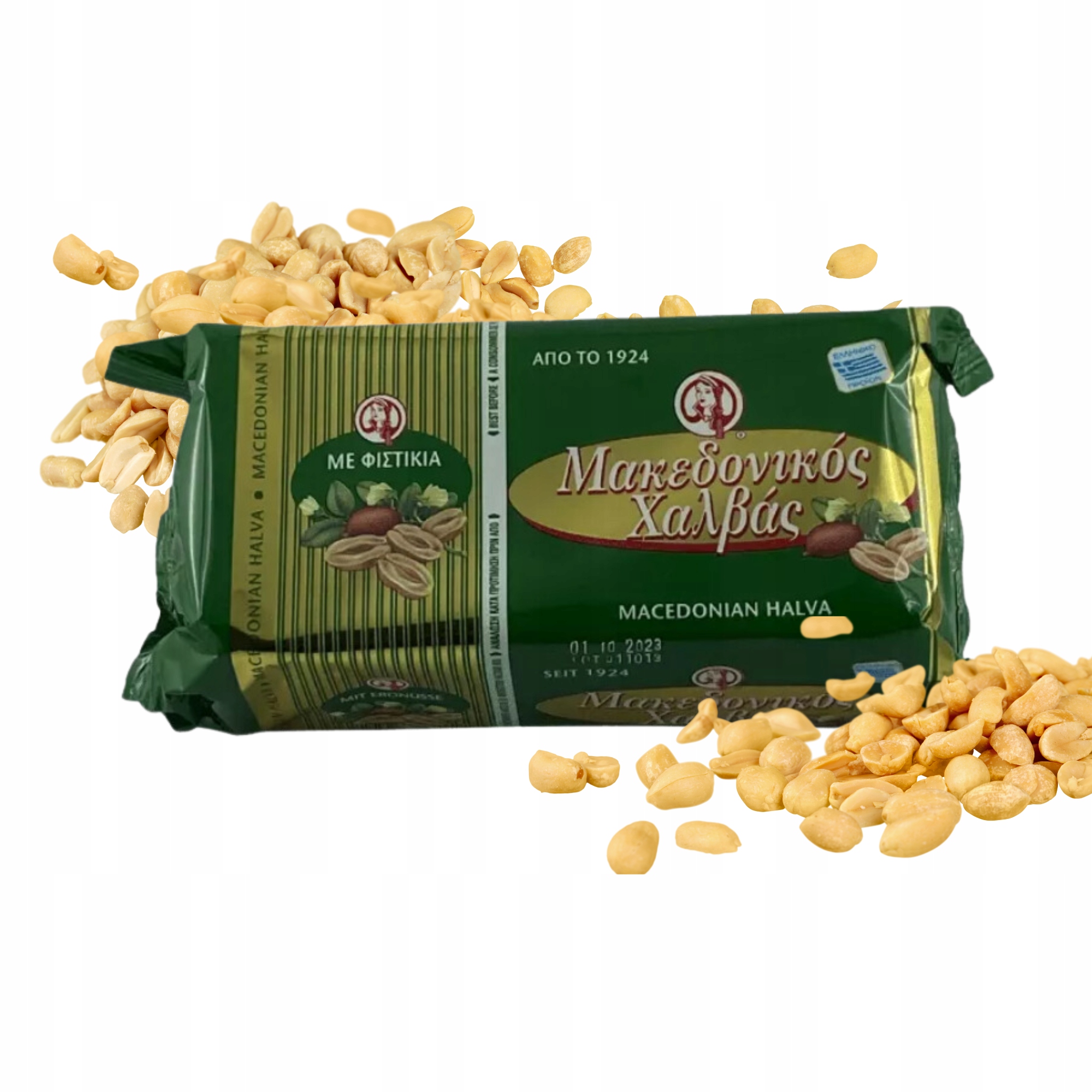 Řecká chalva s arašídy Makedoniko 1 kg – lahodná sladkost