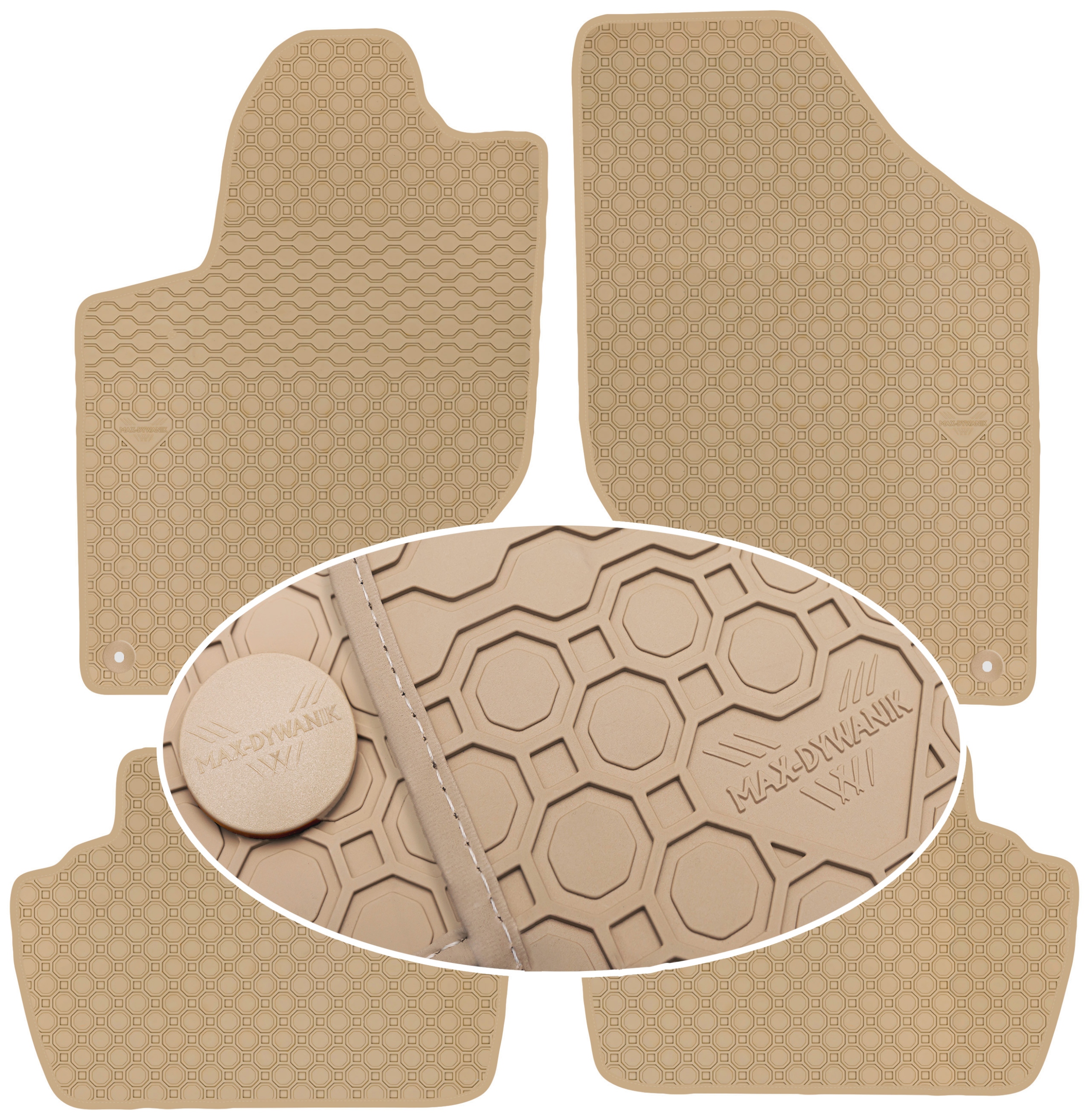 Peugeot 308 I 2007-2013 Koberce Béžové