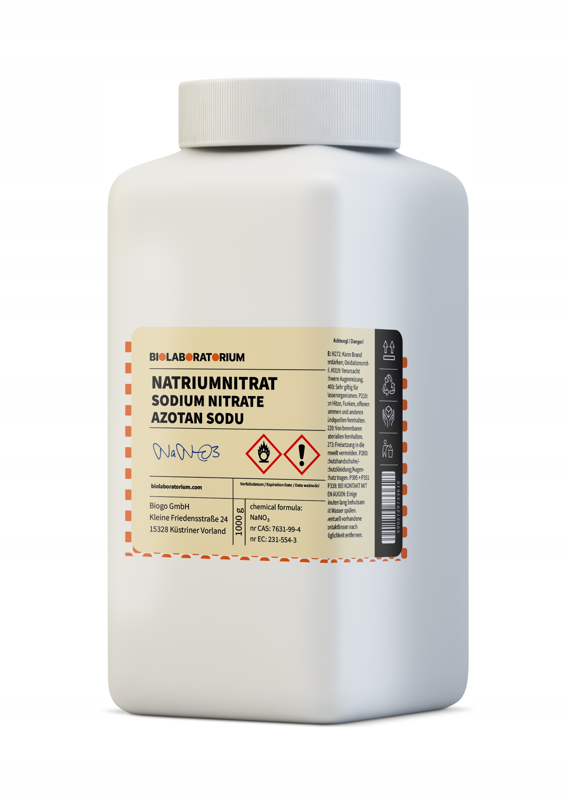 Azotan sodu 1kg BIOLABORATORIUM