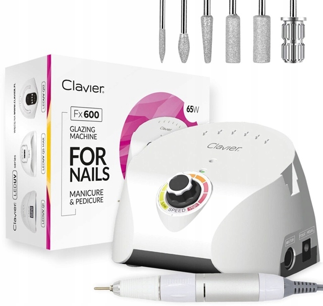 Frezarka Do Paznokci Manicure Pedicure Mocna 65W Profesjonalna Clavier