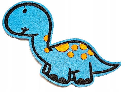 Łatka Naszywka Haft Termo dinozaur