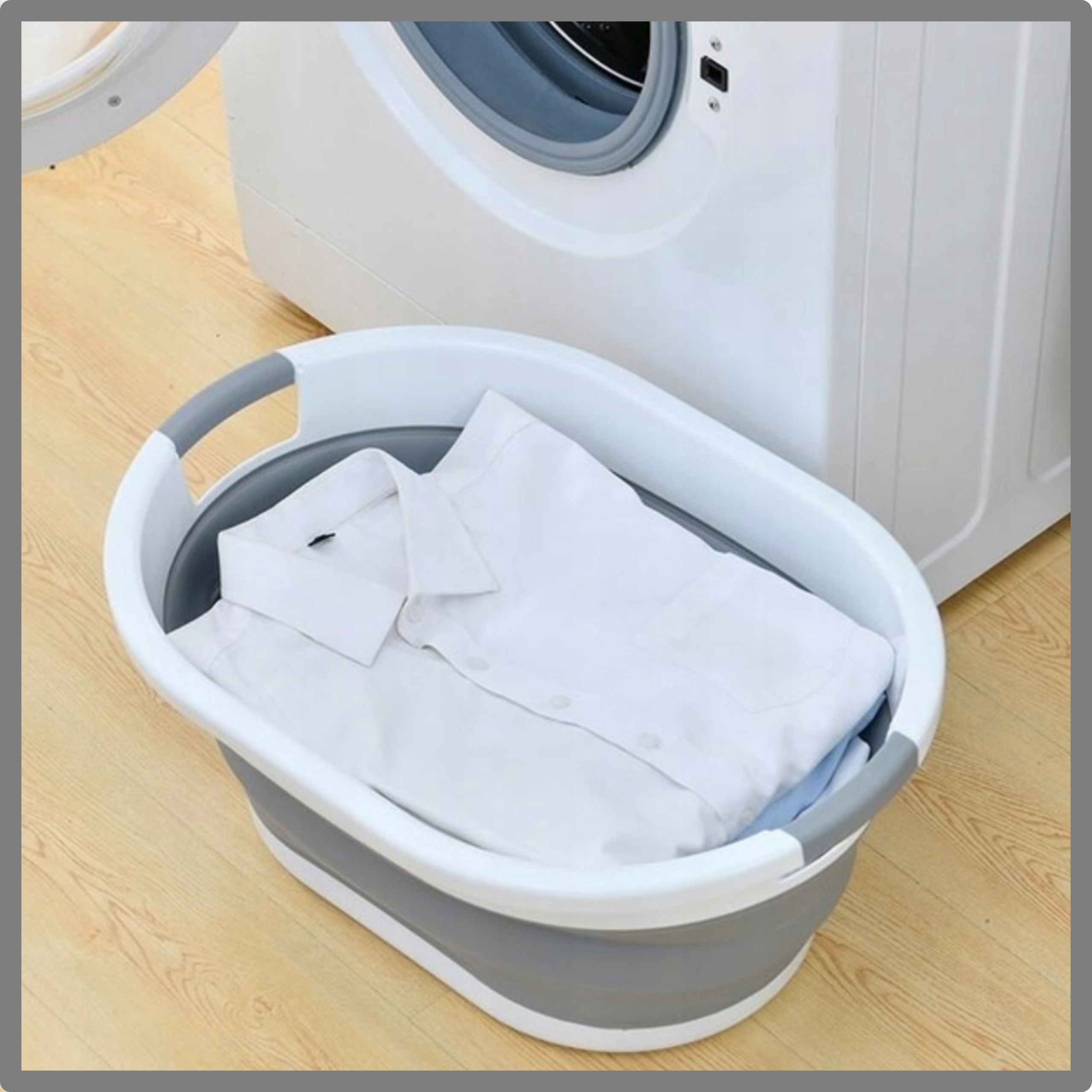 KOSZ NA PRANIE DUŻY SKŁADANY MISKA MIEDNICA wanienka dla dziecka silikonowa Waga 1 kg