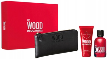Dsquared2 Red Wood woda toaletowa Edt 100 ml Żel 100 ml Portfel