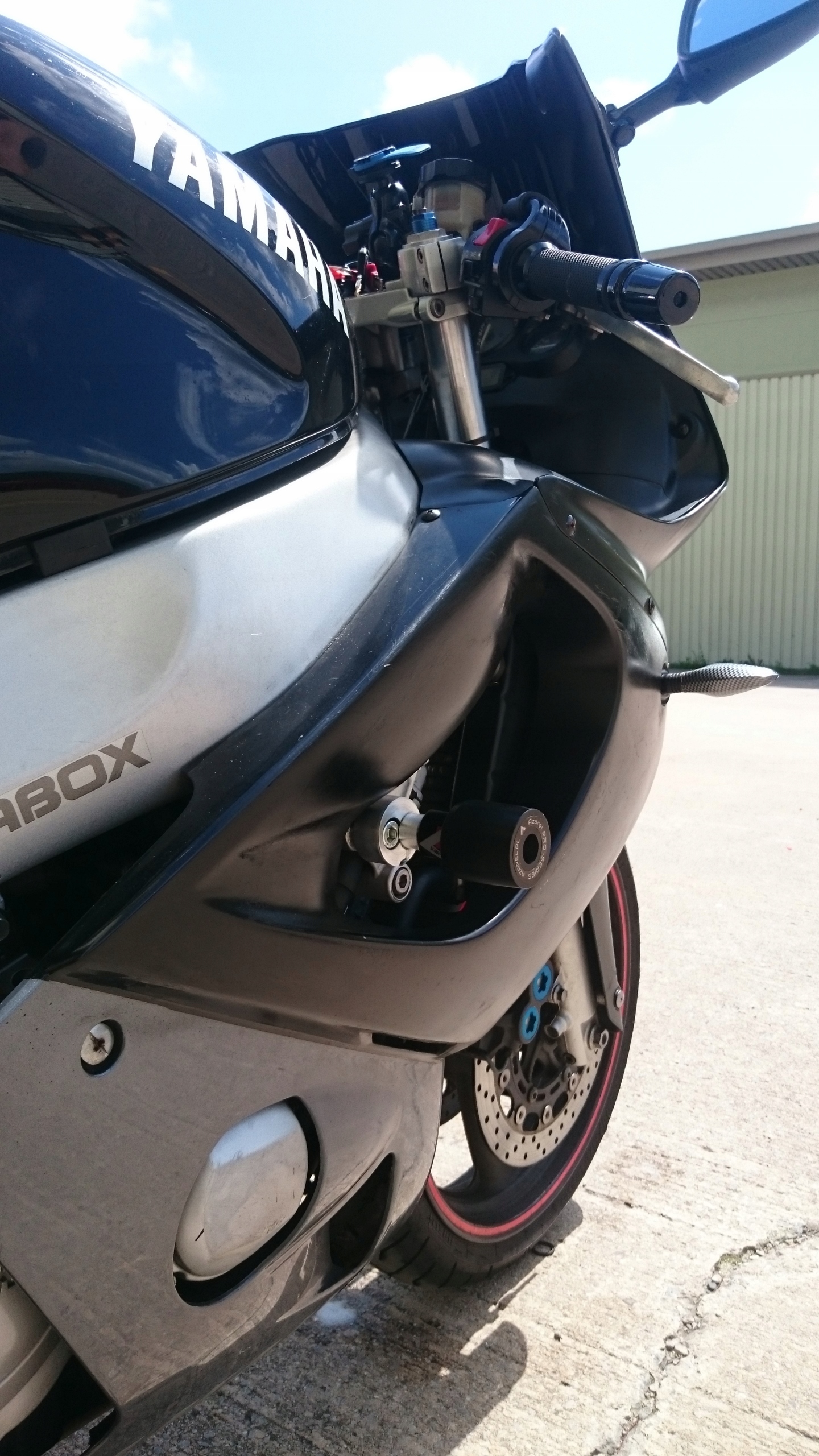 Crash pady dwuśrubowe Yamaha YZF600 600 Thundercat 1996 - 2003 Azarel PRO Producent Azarel