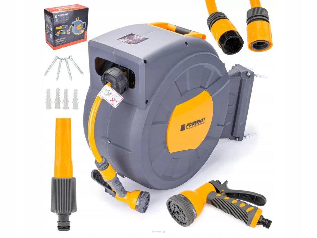 Automatický navijak s hadicou a príslušenstvom 35m 1/2" PM-ABNW-35M