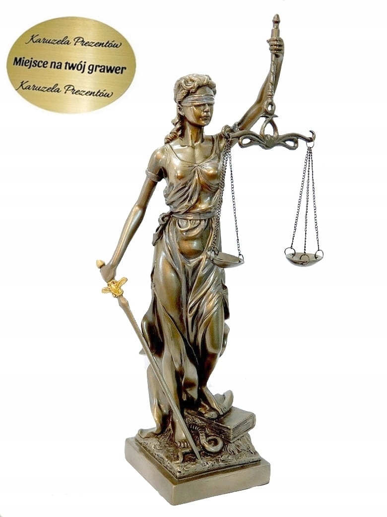Figurka Temida Bogini Spravodlivosti Darček Pre Sudcu Advokáta Asesora