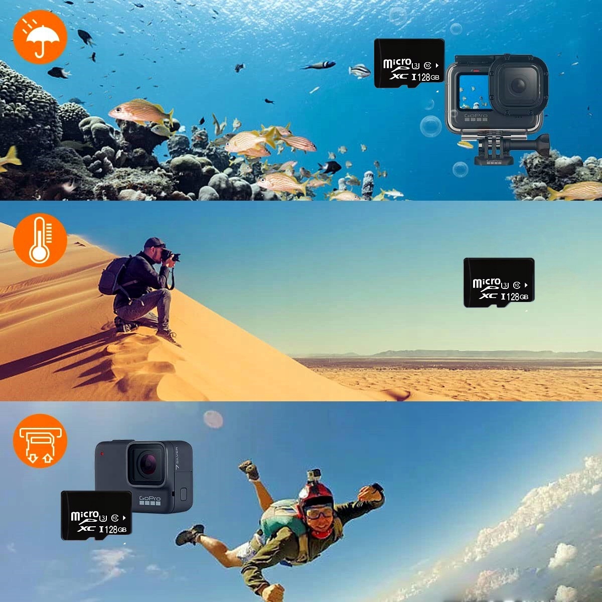 UNIVERSALNA 128G MICRO CLASS 10 SAYBKA MEMORY CARD SDXC CARD 100m/s Pojemność karty 128 GB