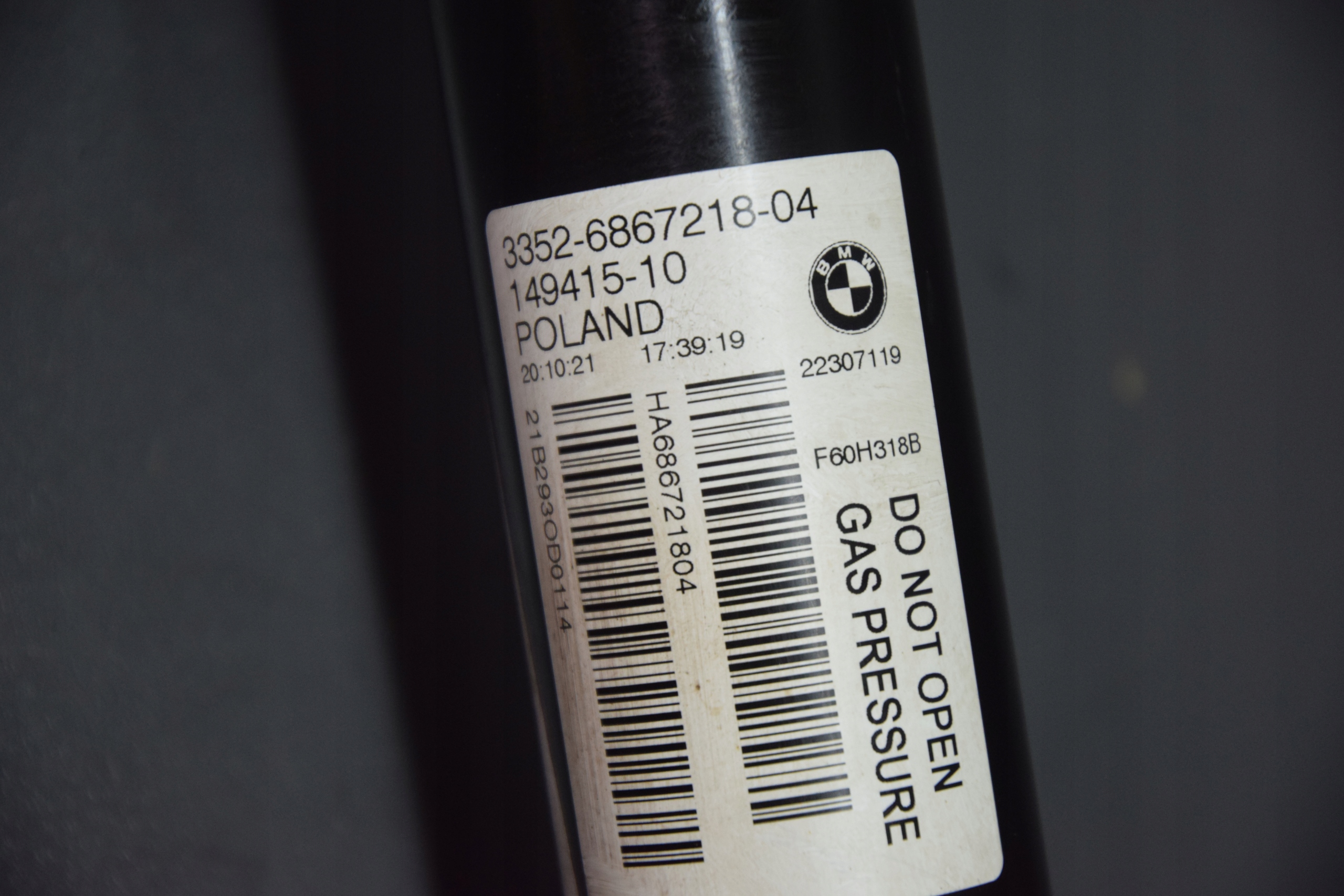 shock absorber right left rear part MINI COOPER F60 12386km