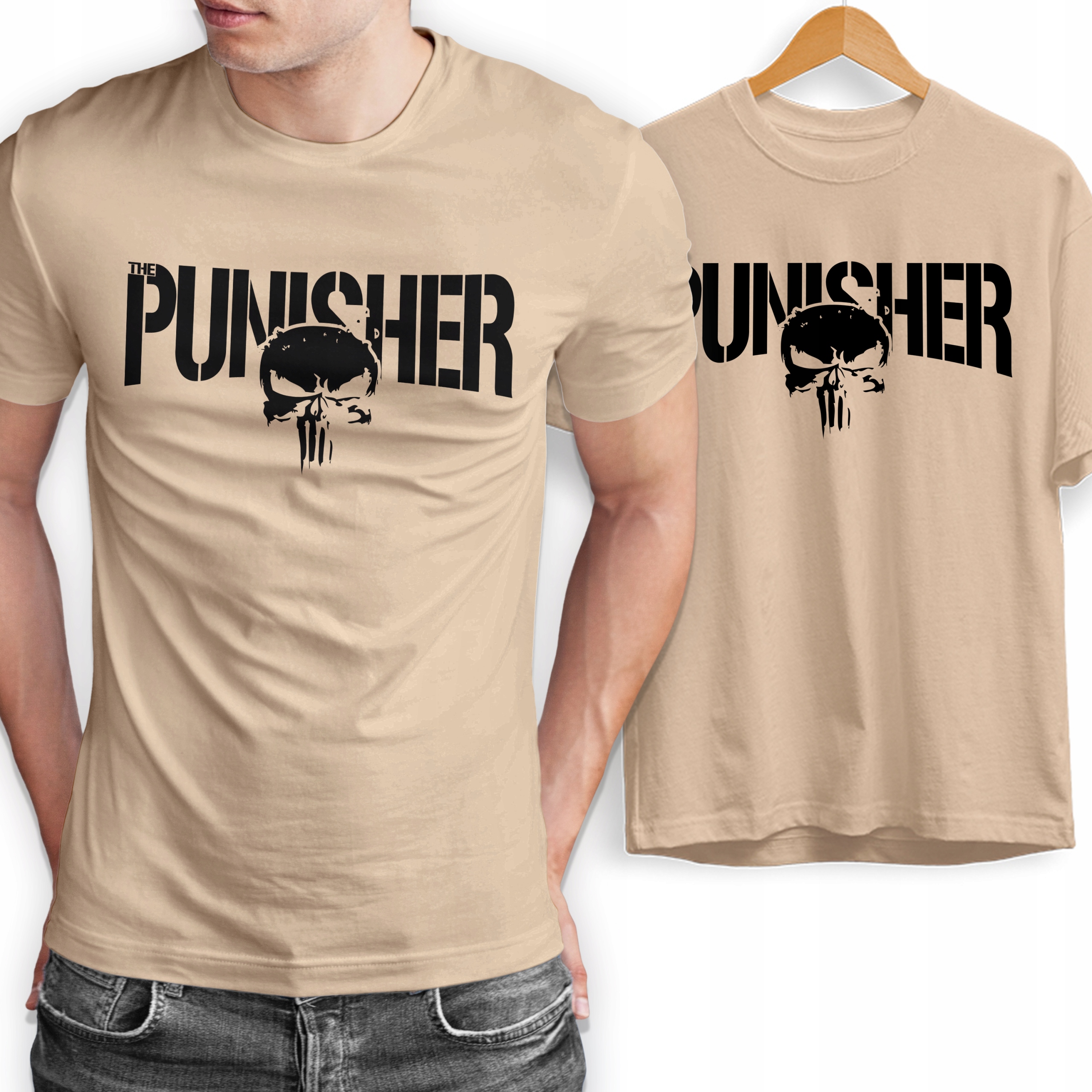 

Koszulka Wysokiej Jakości Męska Punisher S