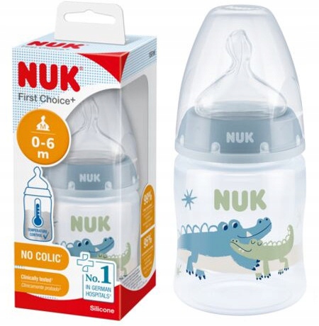 

Nuk butelka First Choice+ 150ml smoczek silikon 1M