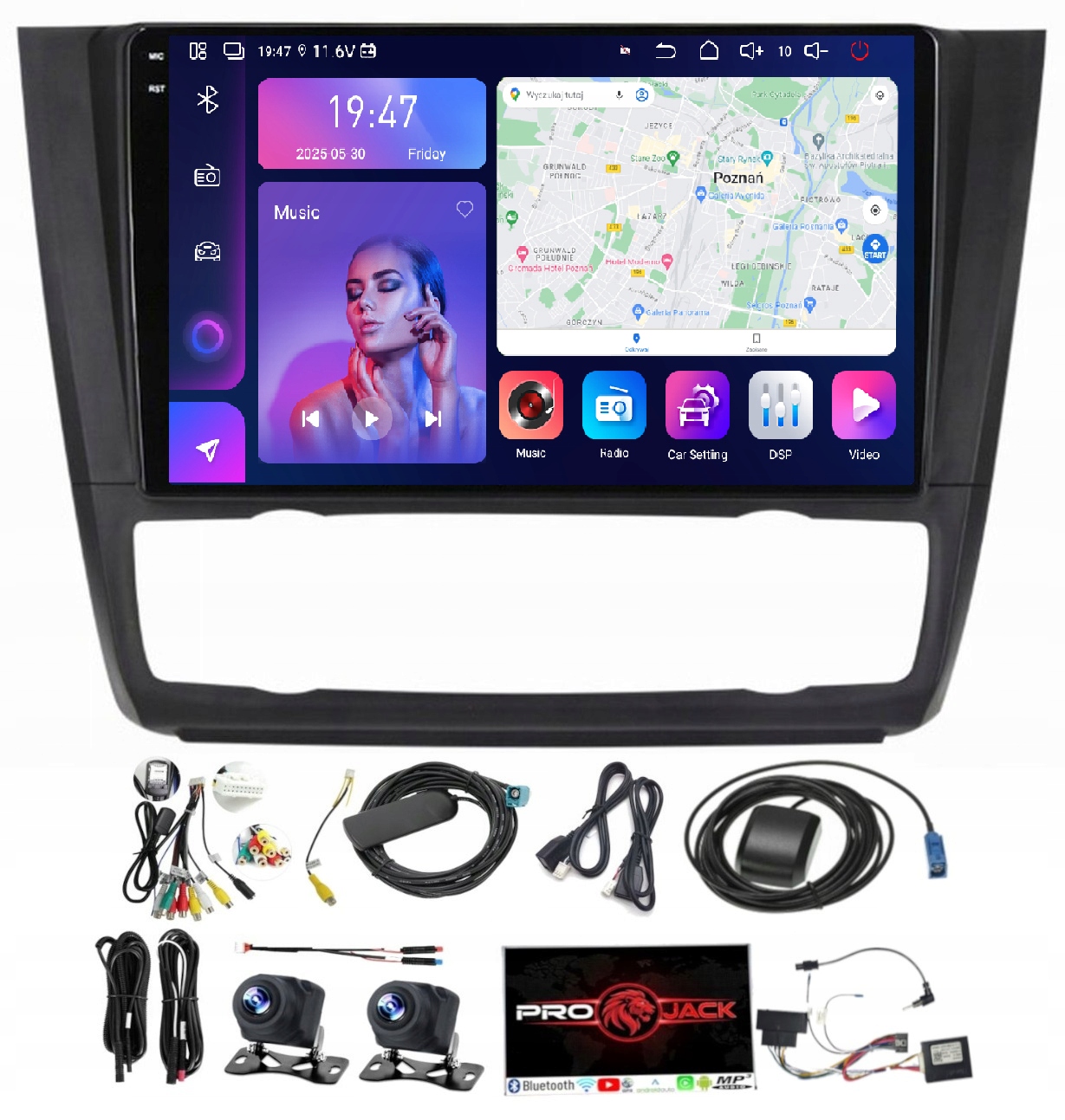 Rádio Navigácia Bmw 1 E81/E82/E87/E88 Carplay Android Auto 8/256GB Sim