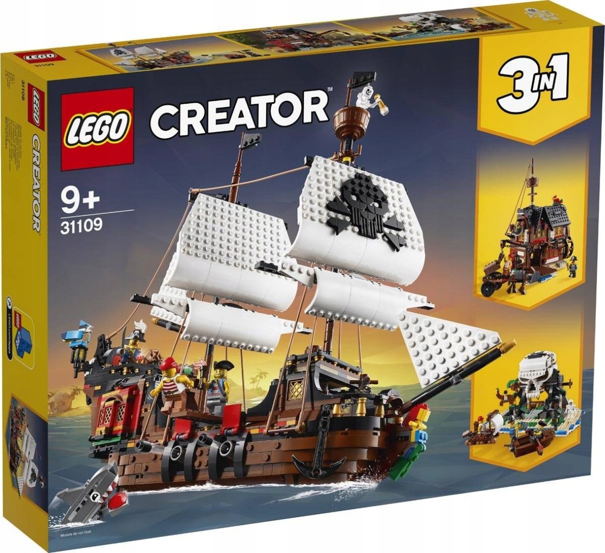 LEGO CREATOR STATEK PIRACKI 3W1 31109 Marka LEGO